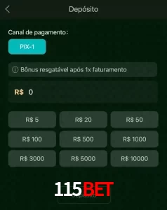 deposits 115BET